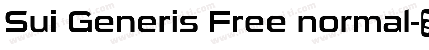 Sui Generis Free normal字体转换
